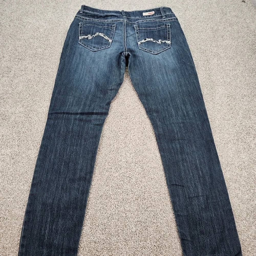 Y2K Bongo Women's Jeans Dark Wash Embellished Pockets Size‎ 13